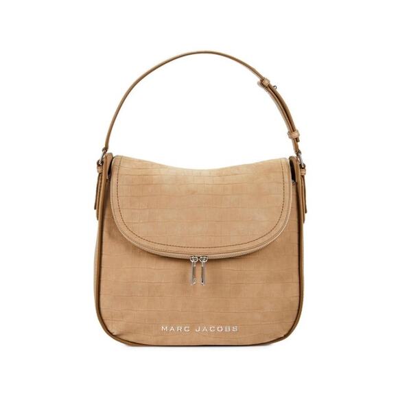 MARC JACOBS Groove Leather Dusty Gray Hobo Shoulder Bag - Picture 2 of 10